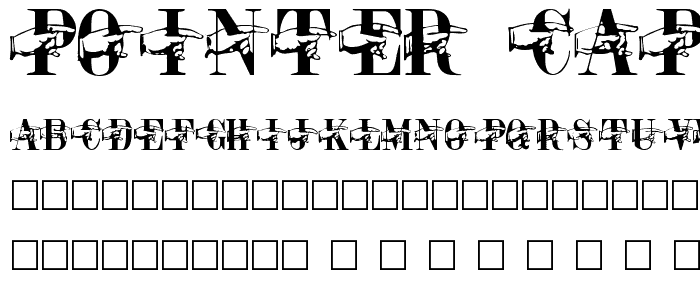 POINTER CAPS REGULAR font